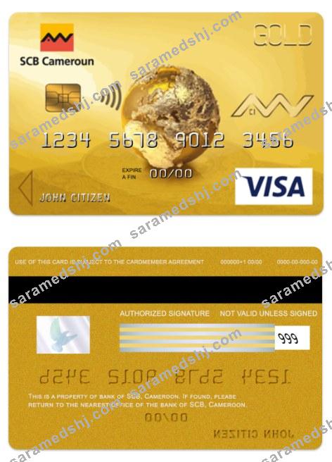 Cameroon SCB bank visa gold card